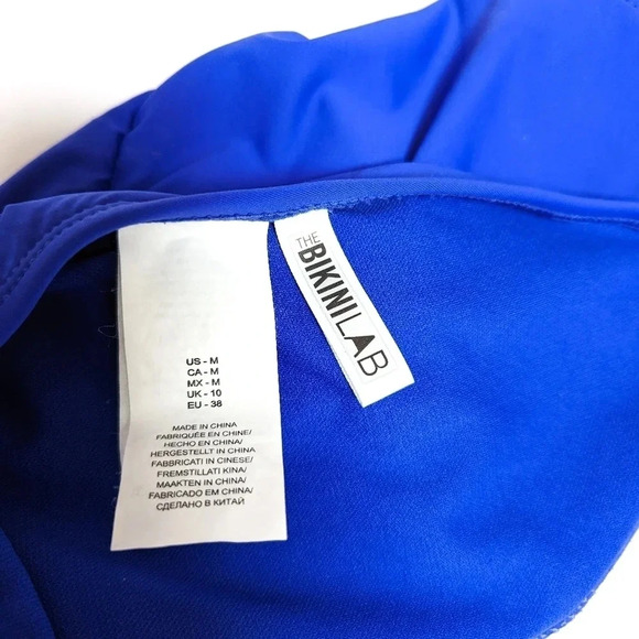 Bikini Lab Scrunch Bottom One-Piece Swimsuit Medium M - Picture 5 of 6